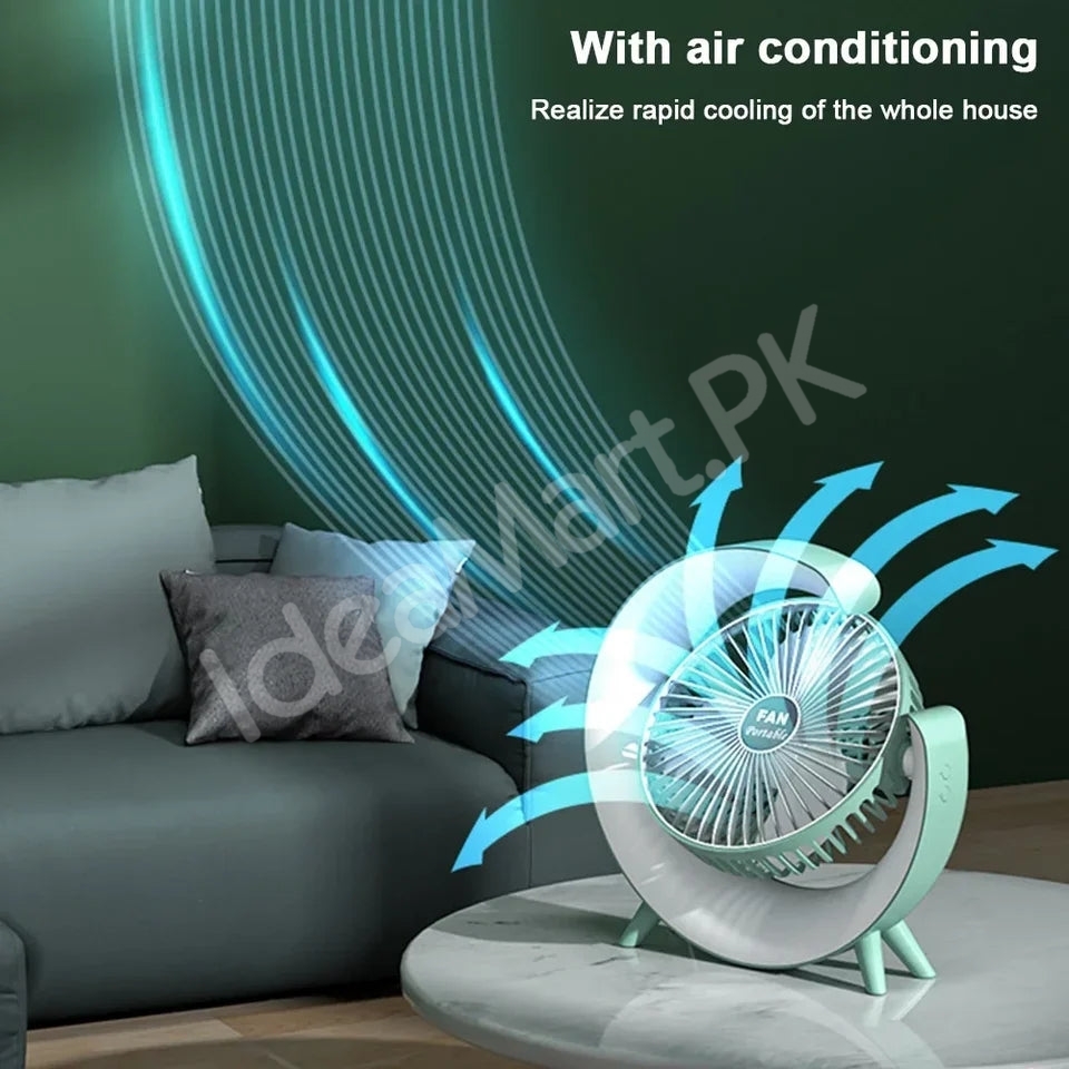 g-shaped-electric-desk-fan-with-7-color-led-light-180-rotation-usb-rechargeable-product-image