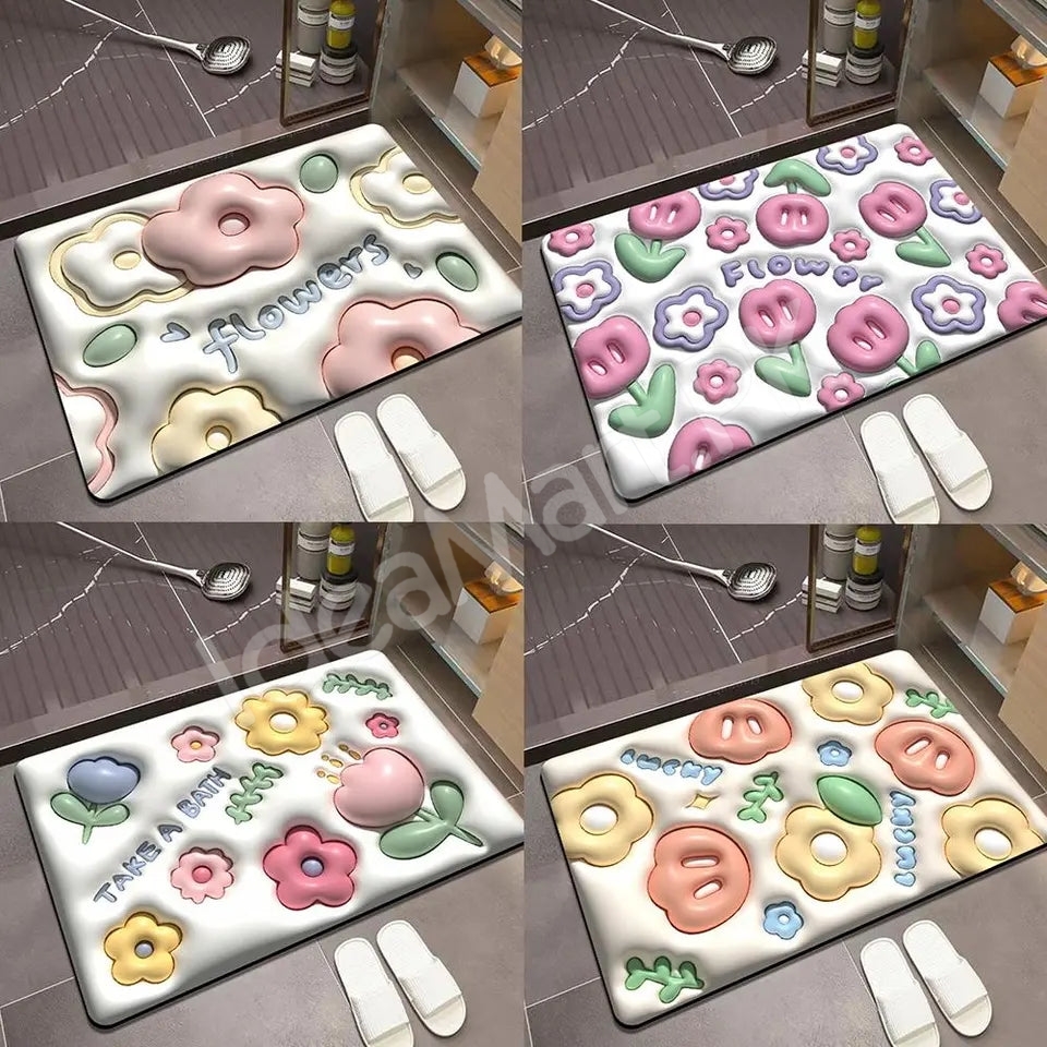 anti-slip-super-absorbent-quick-dry-floor-mat-with-cute-3d-embossed-designs-product-image