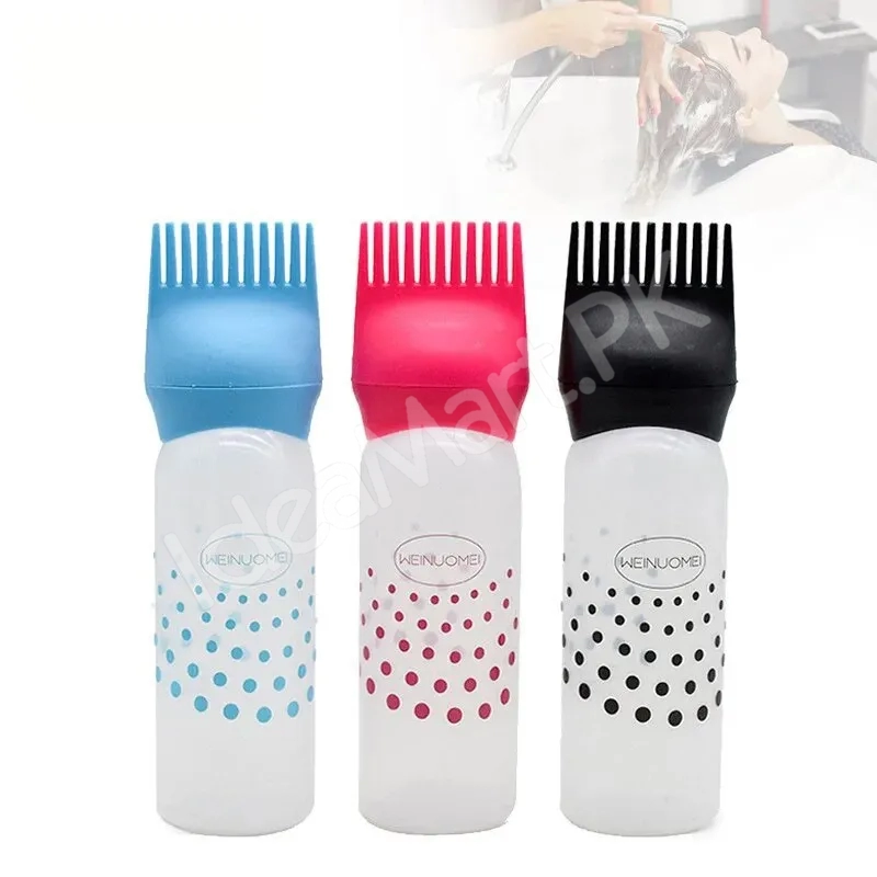 hair-dye-oil-applicator-bottle-with-comb-160ml-silicone-bottle-for-hair-coloring-scalp-treatment-salon-use-product-image