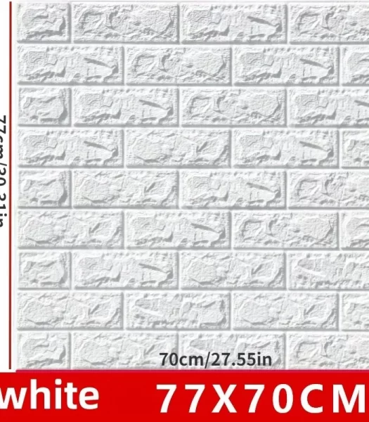 3d-brick-wall-stickers-pe-foam-high-self-adhesive-wallpaper-peel-and-stick-3d-art-wall-brick-room-panels-for-tv-walls-sofa-background-wall-decor-size-70-x-77-cm-product-image