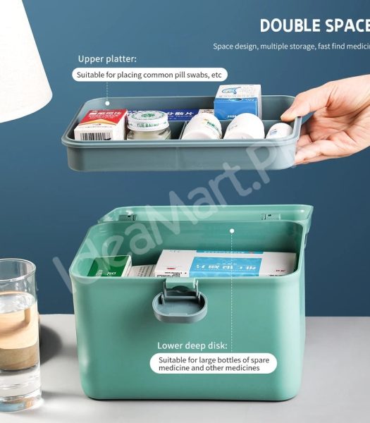 portable-plastic-two-layer-home-first-aid-storage-box-with-carry-product-image