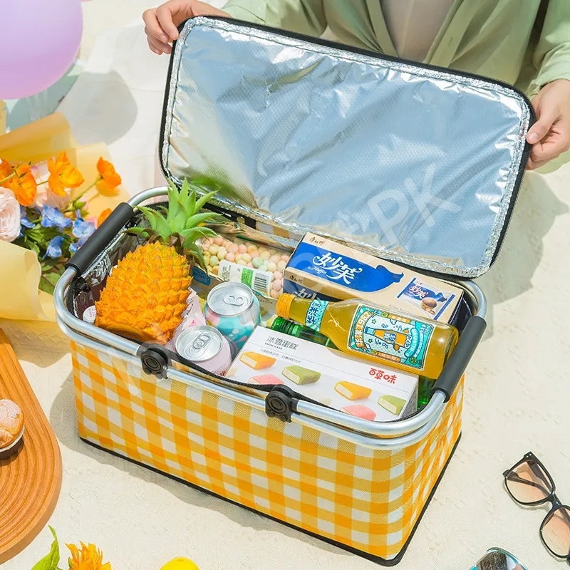 large-collapsible-insulated-cooler-basket-with-aluminum-handle-for-food-and-drinks-product-image
