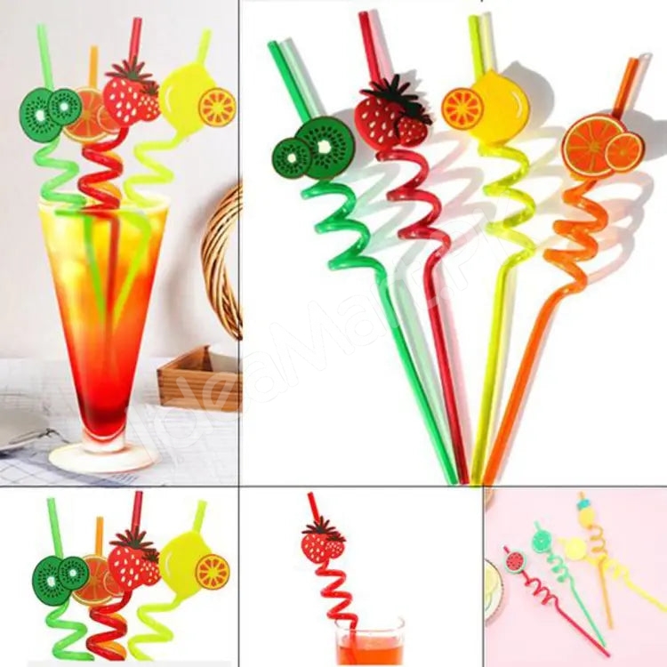 set-of-4-reusable-plastic-fruit-topped-curly-drinking-straws-for-parties-and-beverages-product-image