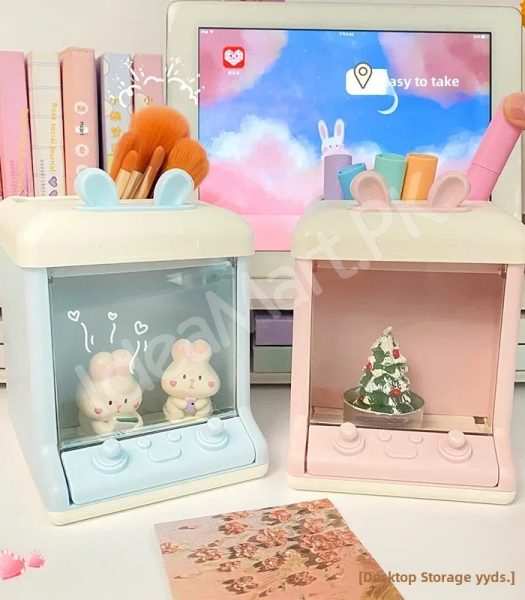 bunny-doll-machine-pen-small-items-holder-for-desktop-organizer-product-image
