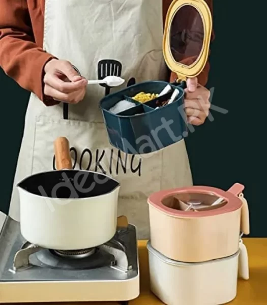 4-in-1-partitioned-spice-storage-box-with-clear-lid-free-spoon-multi-section-seasoning-organizer-product-image