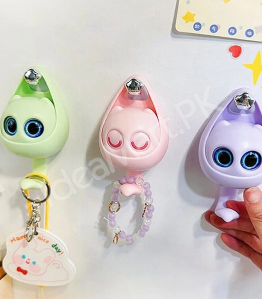 wink-cat-adhesive-hook-creative-wall-mounted-organizer-for-towels-coats-bags-and-keys-product-image