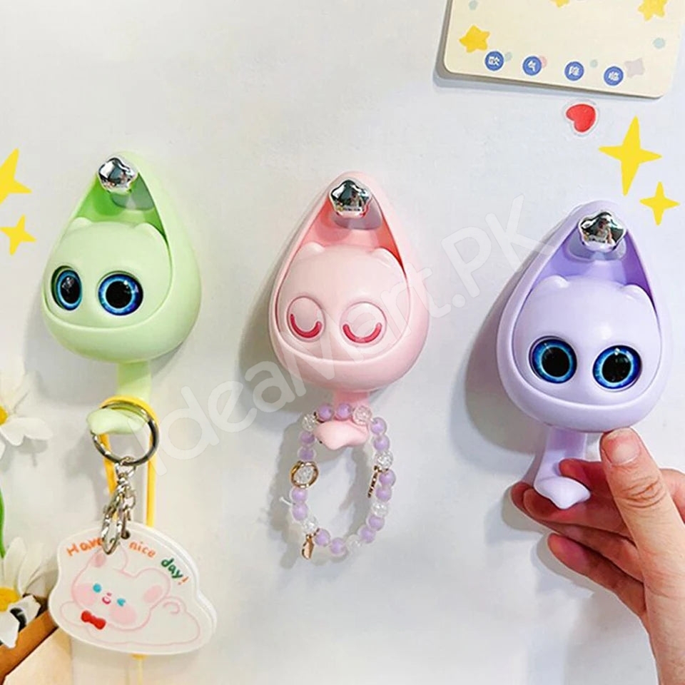 wink-cat-adhesive-hook-creative-wall-mounted-organizer-for-towels-coats-bags-and-keys-product-image