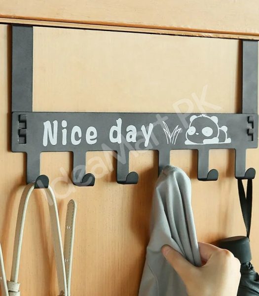 punch-free-over-the-door-metal-hook-rack-with-6-hooks-for-clothes-and-accessories-product-image