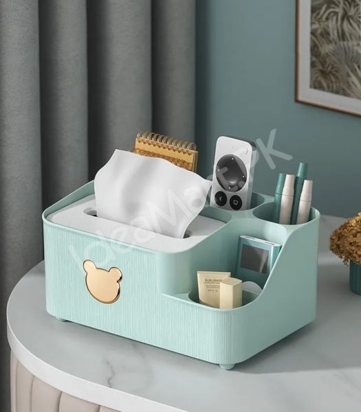 multifunctional-tissue-box-holder-and-desktop-organizer-with-5-storage-compartments-product-image