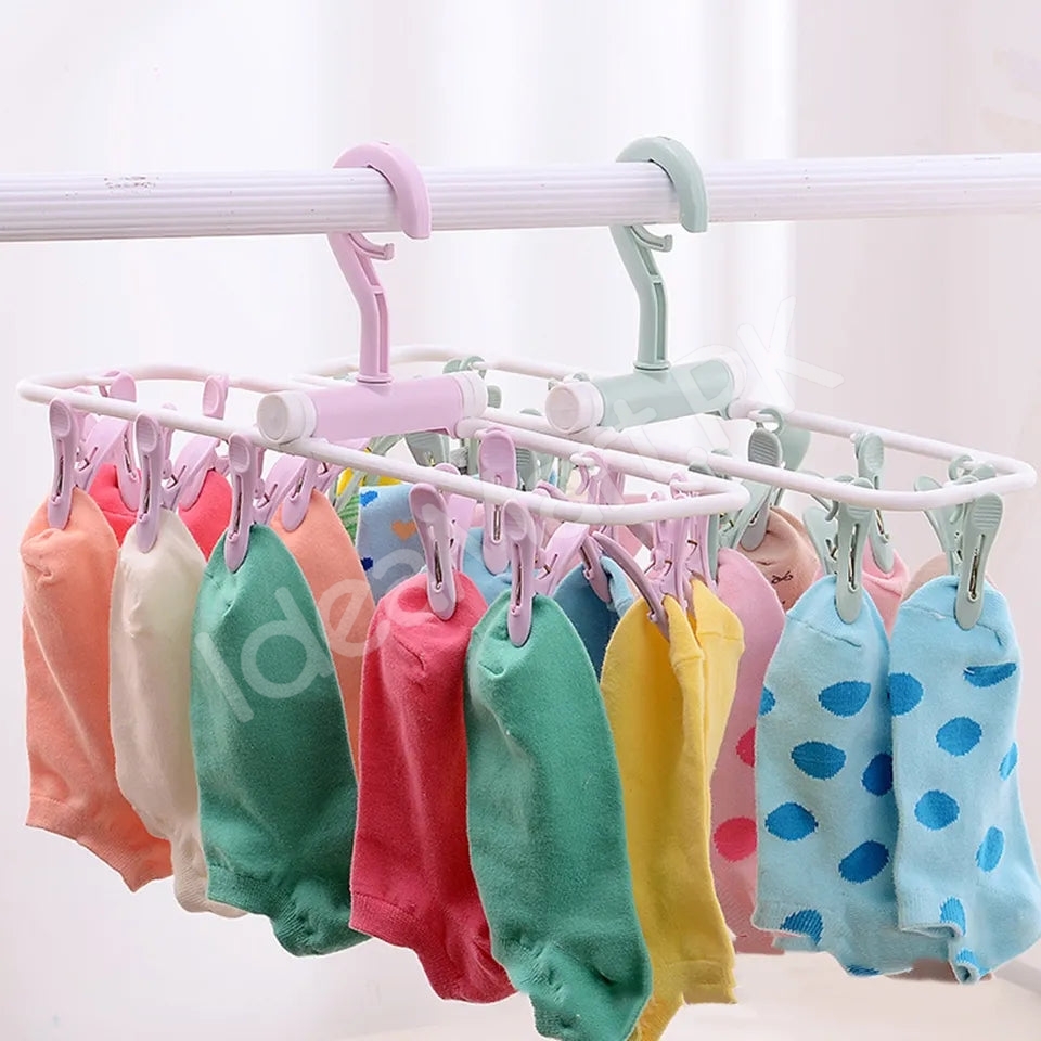 foldable-12-clip-plastic-drying-rack-for-socksbaby-clothes-towels-product-image