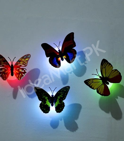 12-pieces-self-adhesive-colorful-3d-led-butterfly-wall-stickers-for-room-decor-product-image