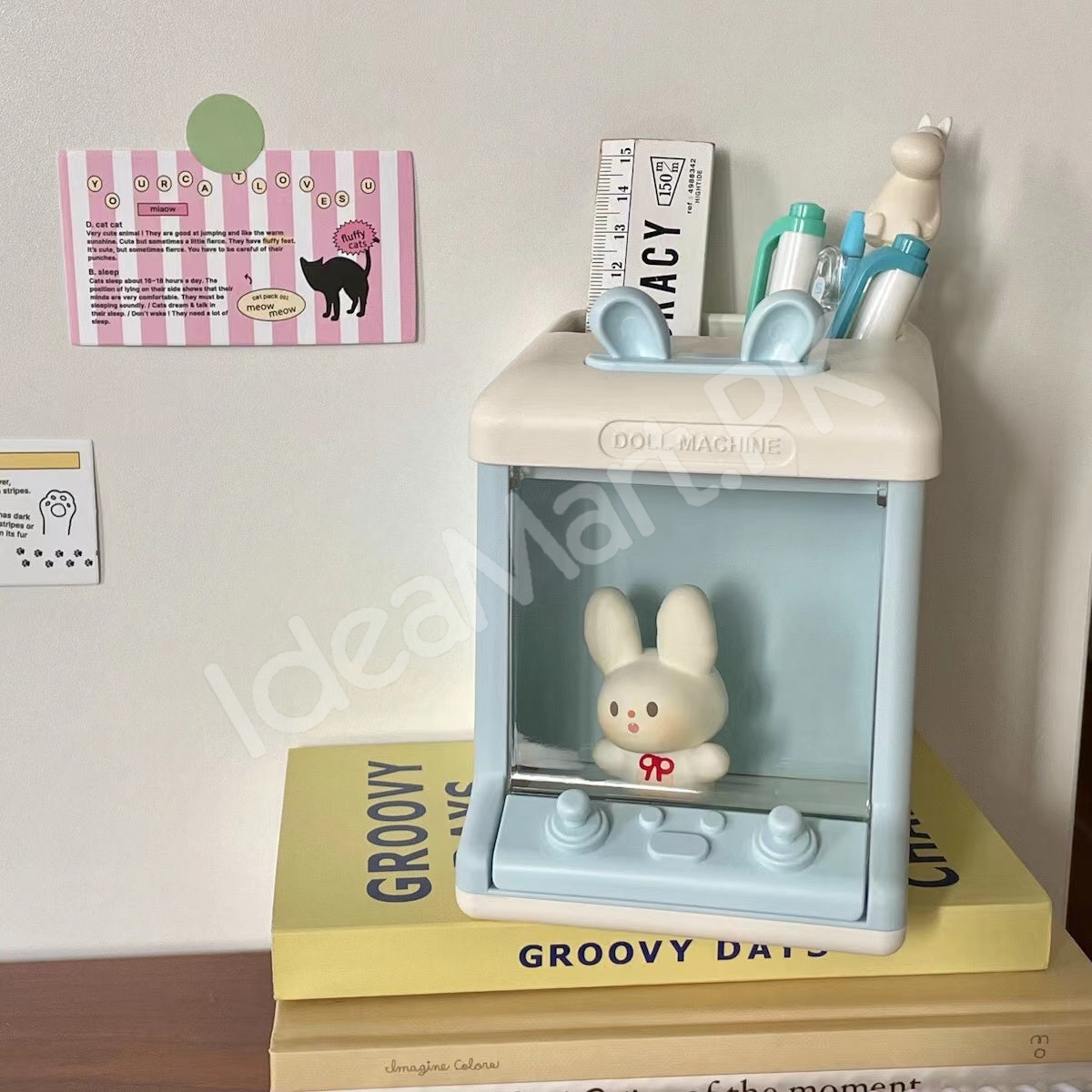 bunny-doll-machine-pen-small-items-holder-for-desktop-organizer-product-image
