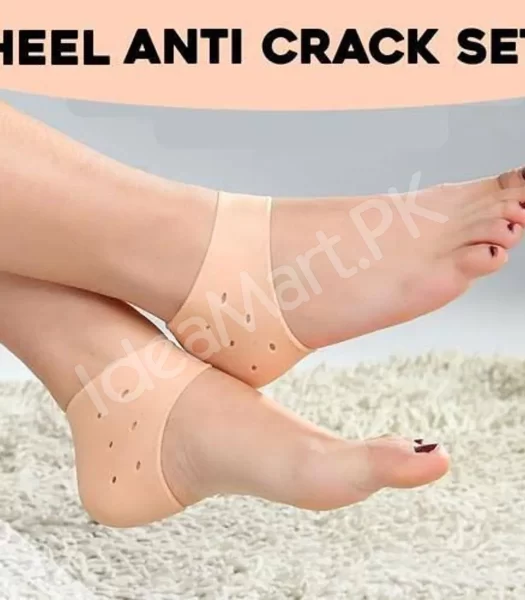 1-pair-of-silicone-gel-heel-crack-protector-anti-crack-moisturizing-foot-pain-socks-tumit-sakit-non-slip-silicone-human-skin-color-product-image
