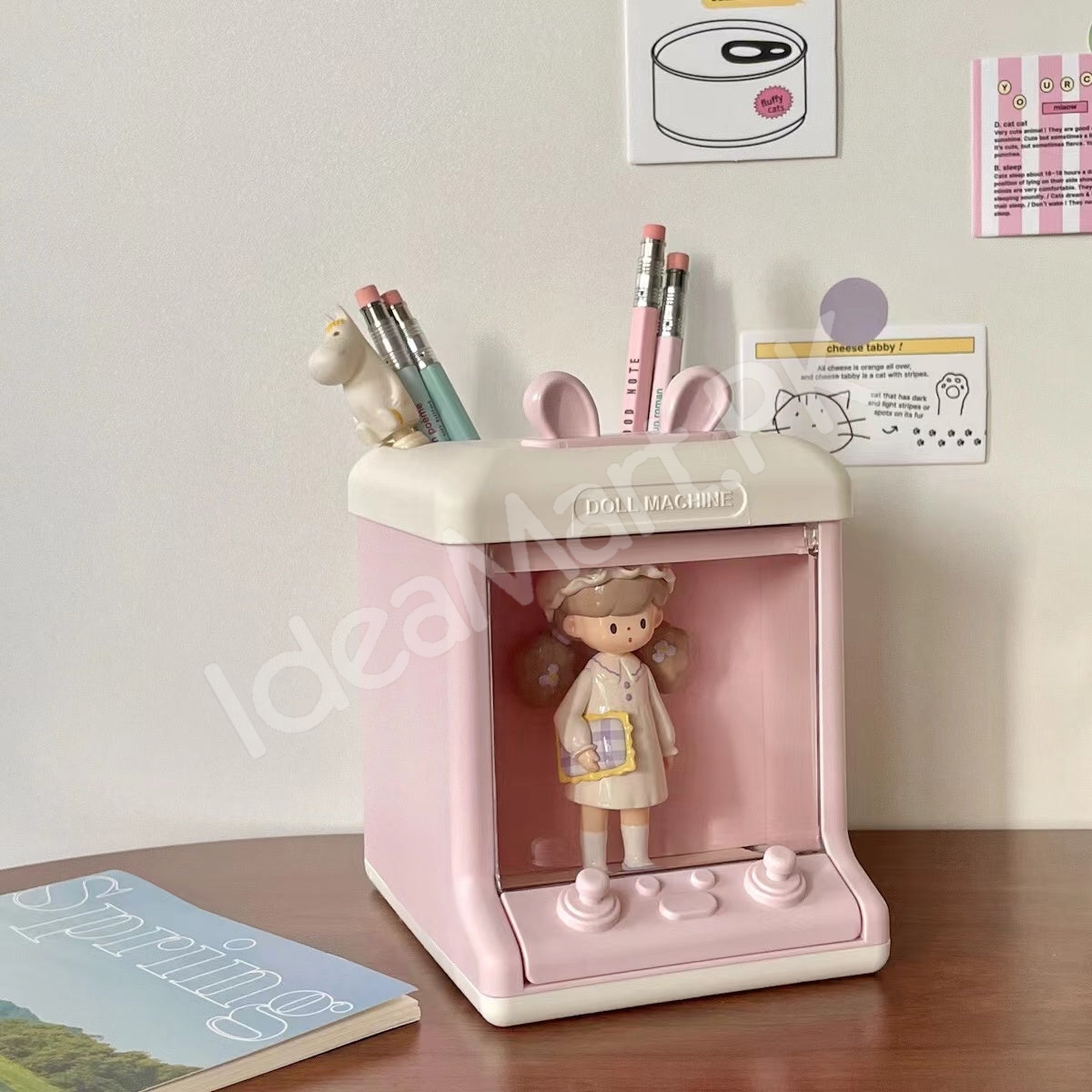 bunny-doll-machine-pen-small-items-holder-for-desktop-organizer-product-image