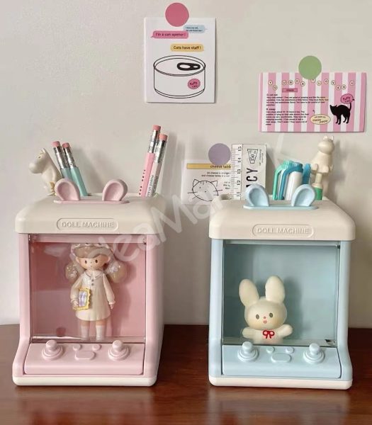 bunny-doll-machine-pen-small-items-holder-for-desktop-organizer-product-image