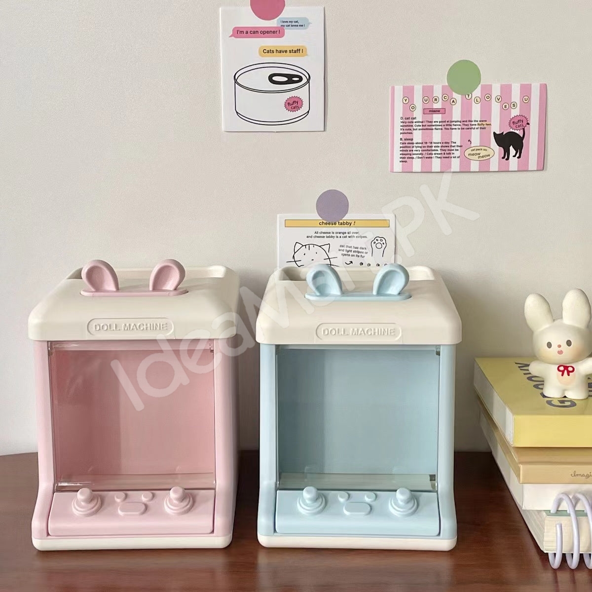 bunny-doll-machine-pen-small-items-holder-for-desktop-organizer-product-image
