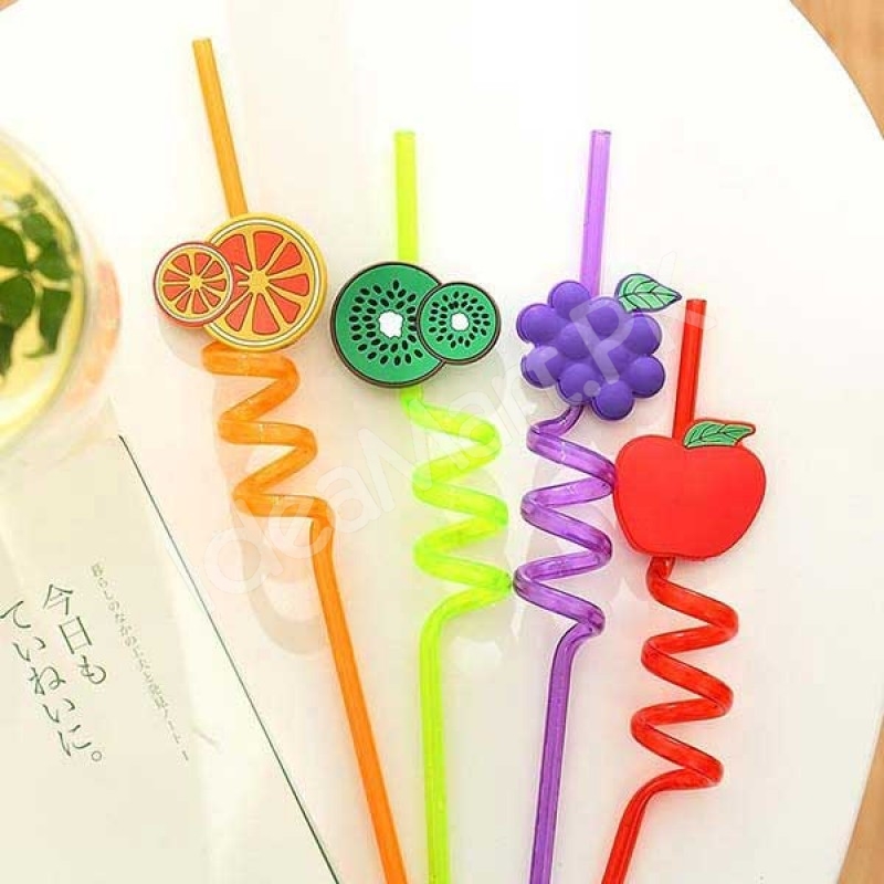 set-of-4-reusable-plastic-fruit-topped-curly-drinking-straws-for-parties-and-beverages-product-image