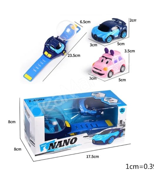 mini-2-4-ghz-rechargeable-rc-car-wrist-watch-toy-with-protective-cover-for-kids-product-image