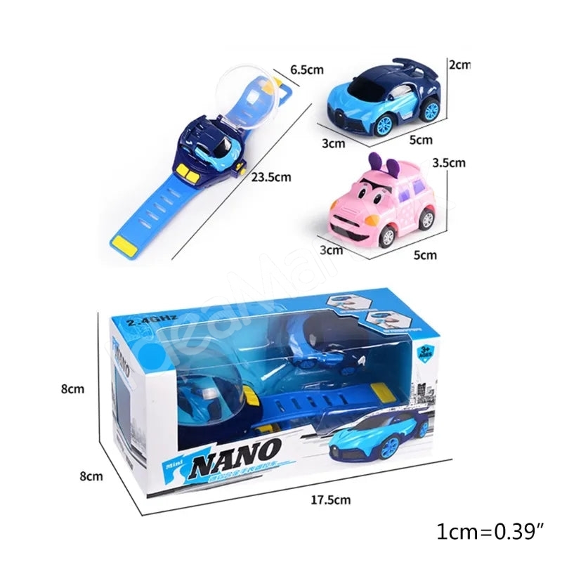 mini-2-4-ghz-rechargeable-rc-car-wrist-watch-toy-with-protective-cover-for-kids-product-image
