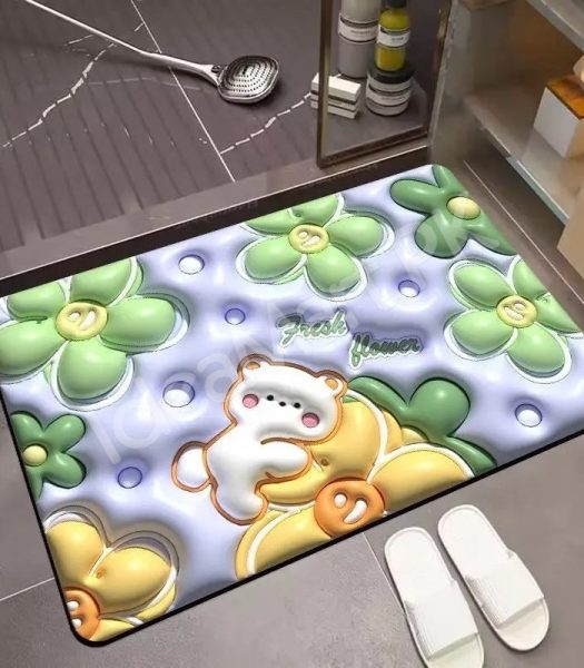 anti-slip-super-absorbent-quick-dry-floor-mat-with-cute-3d-embossed-designs-product-image