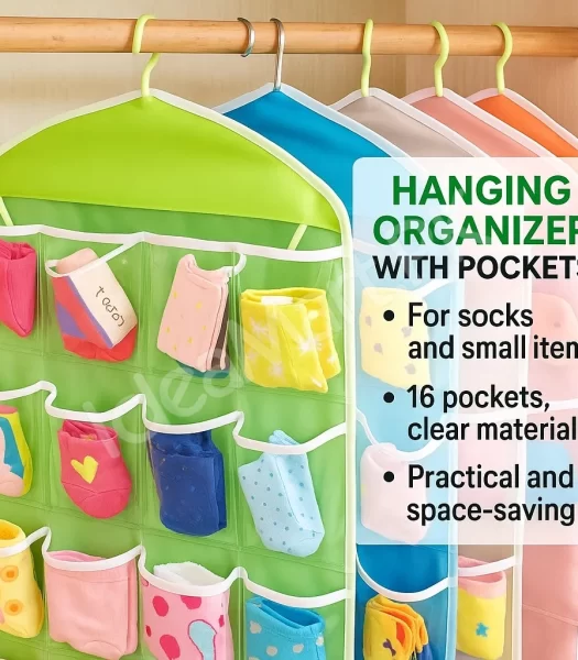 16-pocket-durable-clear-door-foldable-wardrobe-storage-organizer-hanging-bag-product-image