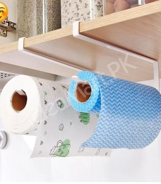tissue-roll-holder-for-kitchen-bathroom-utility-under-cabinet-wall-mount-space-saving-design-product-image