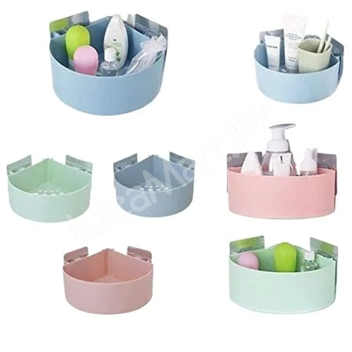 1pc-high-quality-plastic-corner-storage-rack-suction-cup-bathroom-plastic-suction-cup-bathroom-kitchen-corner-storage-rack-organizer-shower-shelf-product-image