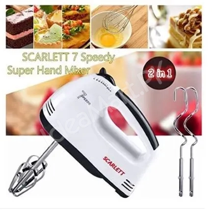 electric-scarlett-hand-mixer-with-7-speed-egg-beater-and-chrome-beater-dough-hook-180-w-product-image