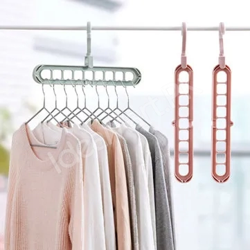 pack-of-3-space-saving-plastic-clothes-hangers-9-hole-rotating-closet-organizer-for-shirts-pants-multi-layer-hanging-product-image