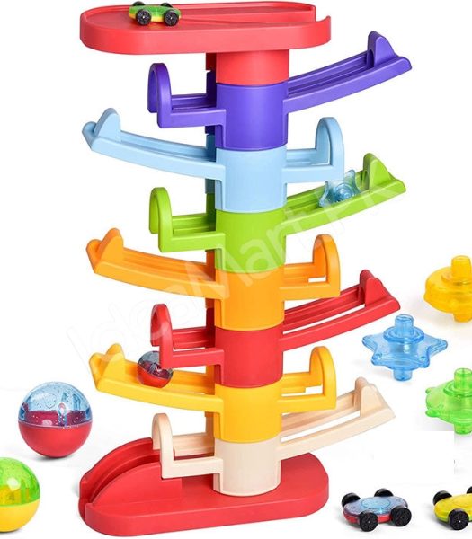 plastic-8-level-rainbow-vertical-car-ramp-race-track-toy-for-toddlers-product-image