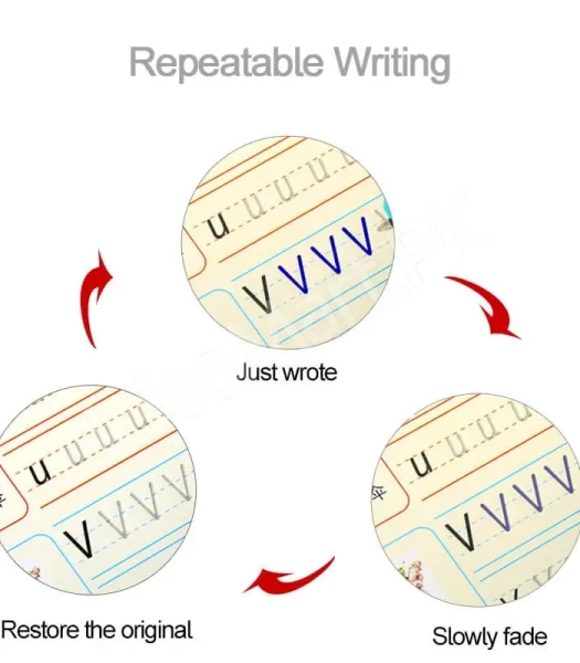 sank-magic-practice-copybook-set-4-learning-books-with-magic-pen-10-refills-for-tracing-handwriting-alphabet-numbers-montessori-preschool-kids-product-image