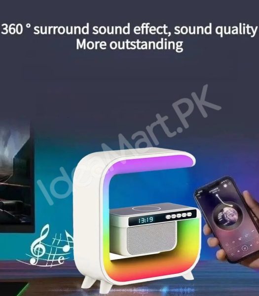 smart-g-shaped-bluetooth-speaker-with-rgb-light-alarm-clock-wireless-charger-product-image