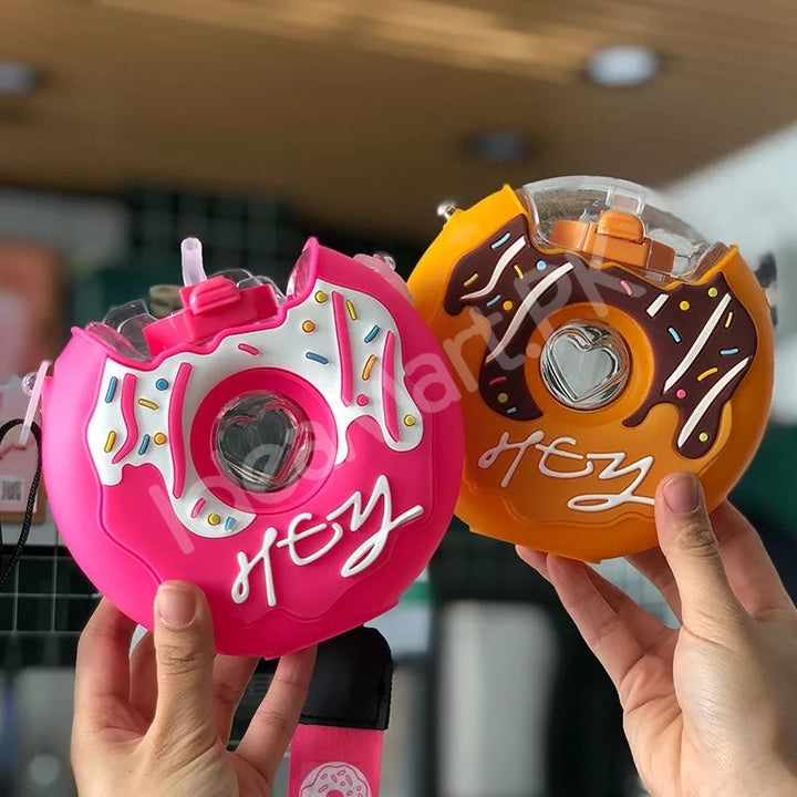 donut-shaped-380ml-plastic-water-bottle-with-adjustable-carrying-strap-spout-product-image