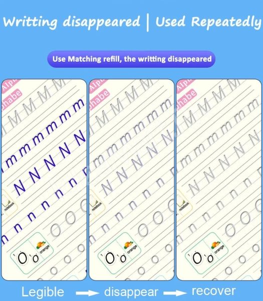 magic-reusable-montessori-copybook-set-4-pcs-with-pen-grip-aid-10-refills-product-image