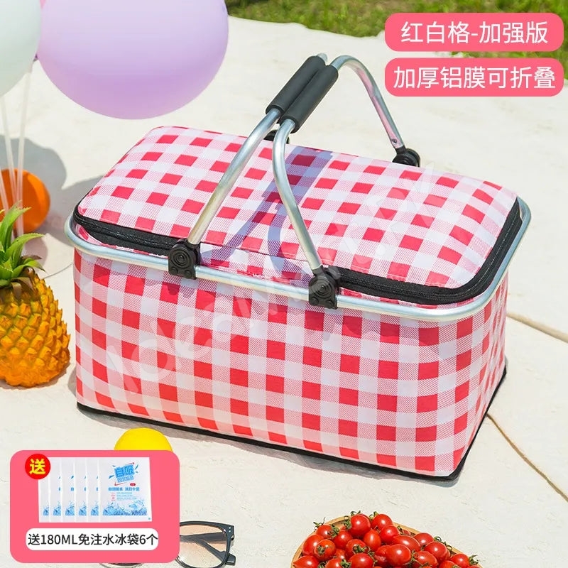 large-collapsible-insulated-cooler-basket-with-aluminum-handle-for-food-and-drinks-product-image