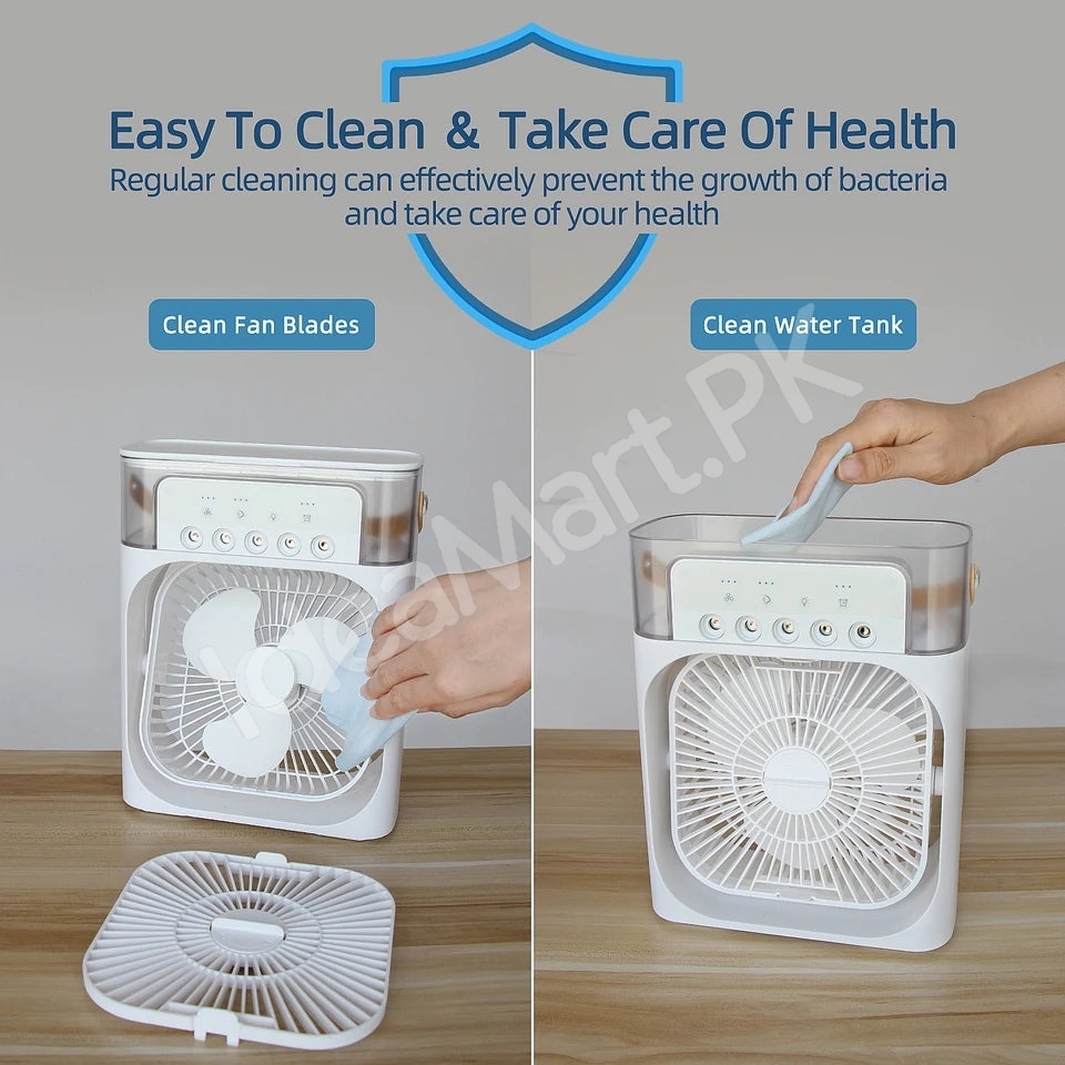 4-in-1-usb-air-cooler-fan-600ml-with-humidifier-night-light-5-mist-levels-product-image