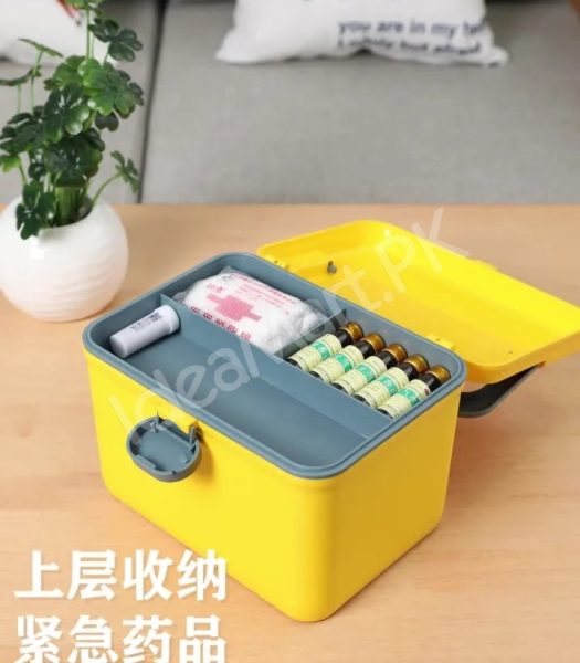 portable-plastic-two-layer-home-first-aid-storage-box-with-carry-product-image
