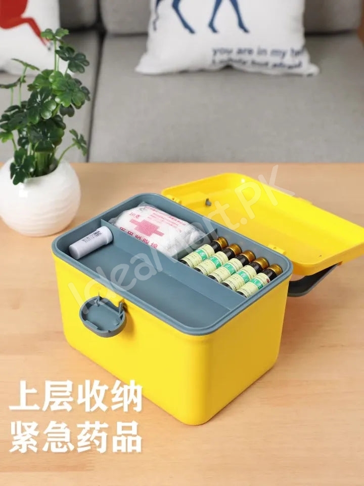 portable-plastic-two-layer-home-first-aid-storage-box-with-carry-product-image