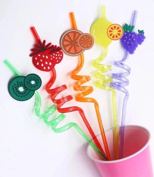 set-of-4-reusable-plastic-fruit-topped-curly-drinking-straws-for-parties-and-beverages-product-image
