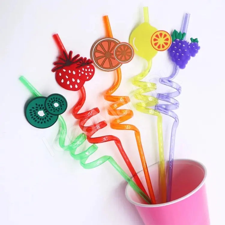 set-of-4-reusable-plastic-fruit-topped-curly-drinking-straws-for-parties-and-beverages-product-image