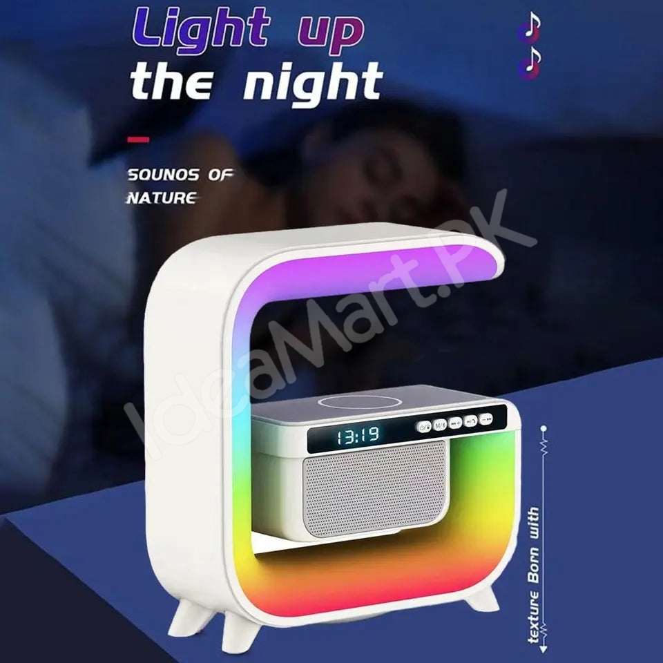 smart-g-shaped-bluetooth-speaker-with-rgb-light-alarm-clock-wireless-charger-product-image
