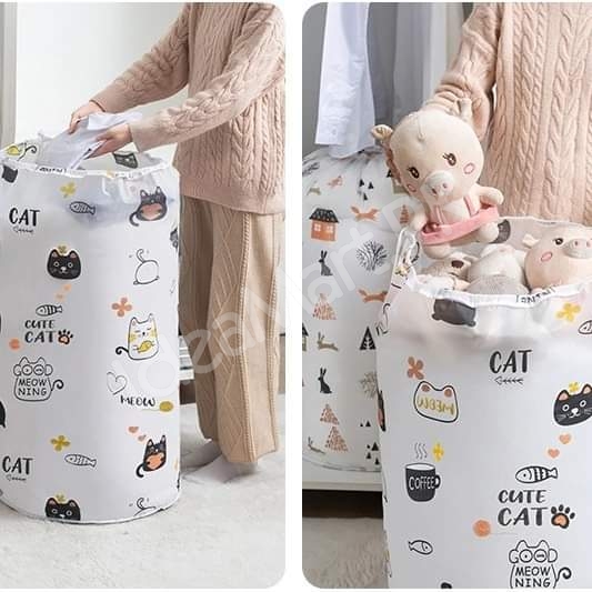 foldable-waterproof-large-drawstring-laundry-bag-for-dorm-kids-room-product-image