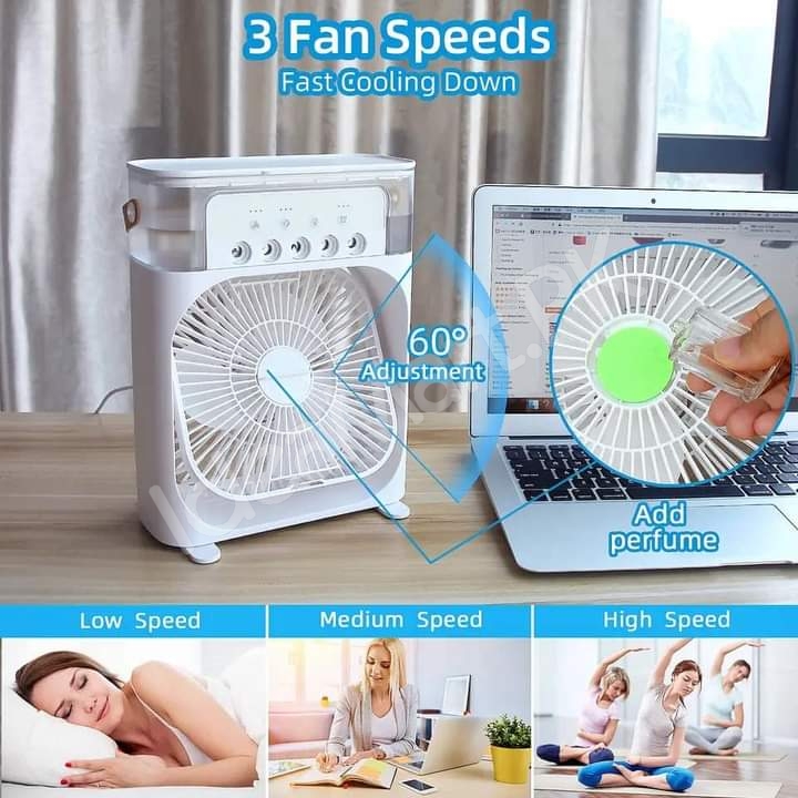 4-in-1-usb-air-cooler-fan-600ml-with-humidifier-night-light-5-mist-levels-product-image