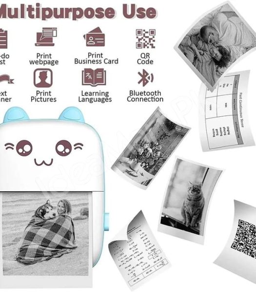 mini-thermal-printer-bear-design-portable-bluetooth-sticker-photo-printer-product-image