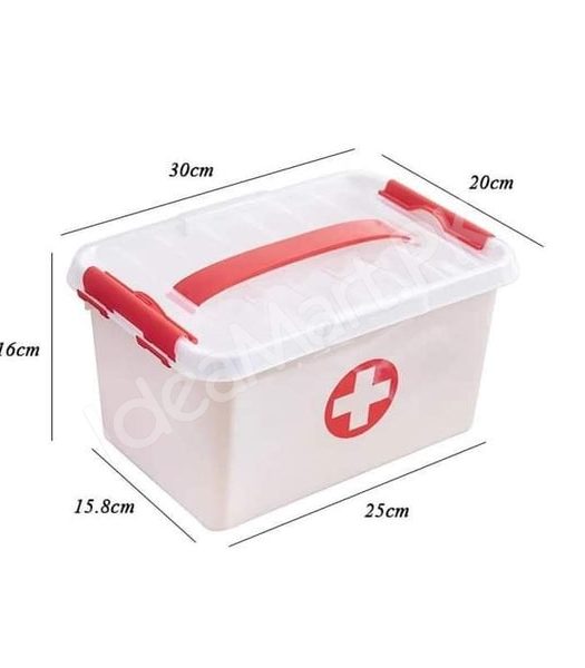 family-2-layer-medicine-storage-organizer-with-4-grid-top-tray-handle-product-image