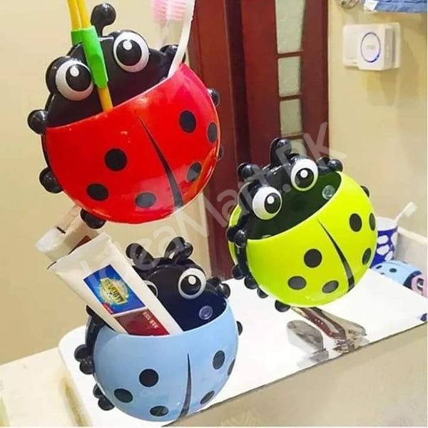 ladybug-wall-mounted-plastic-toothbrush-holder-with-suction-cups-product-image
