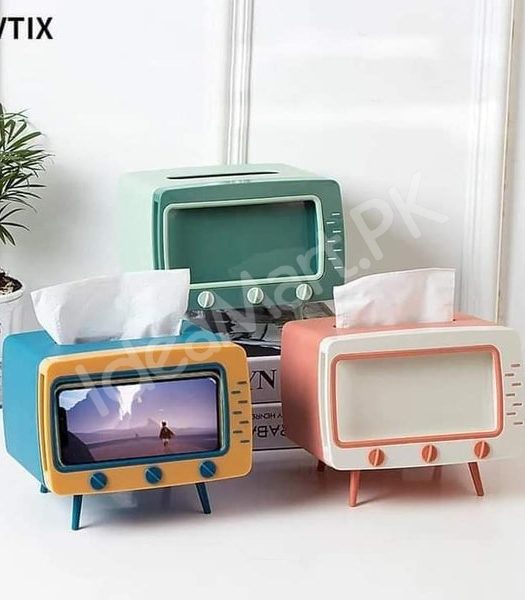 2-in-1-tv-shaped-tissue-box-phone-holder-for-home-office-product-image