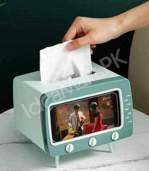 2-in-1-tv-shaped-tissue-box-phone-holder-for-home-office-product-image