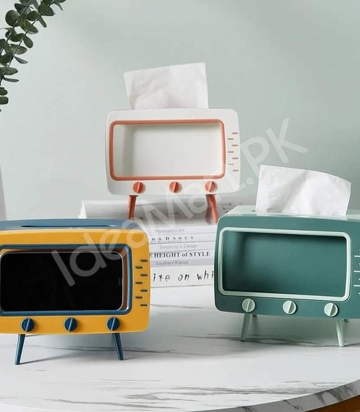 2-in-1-tv-shaped-tissue-box-phone-holder-for-home-office-product-image