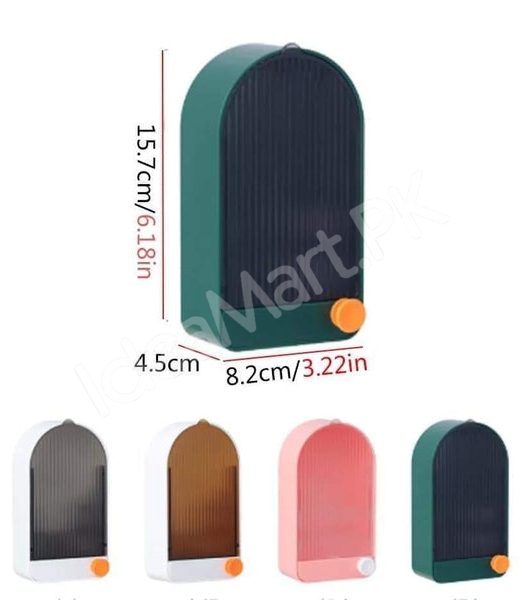 punch-free-plastic-self-draining-soap-bar-holder-with-removable-water-collection-tray-product-image